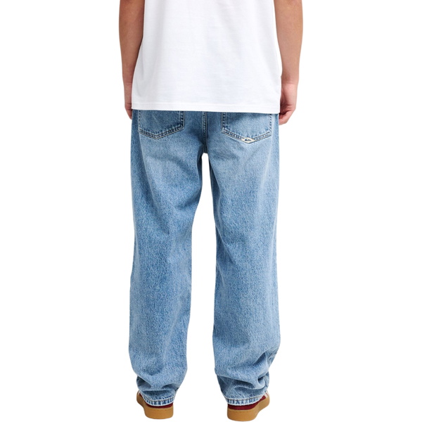 2026 Quiksilver Mens Relaxed Denim Jeans EQYDP03509 - Double Stone Used
